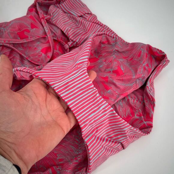 prAna Women’s Jess One-Piece Swimsuit Tropical Pink Teal Strappy stripes medium - Picture 11 of 13